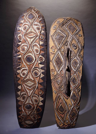 An Upper Sepik And A Rare Hunstein Shield from Papua New Guinea de 