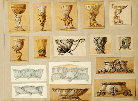 A Selection Of Designs From The House Of Carl Faberge Including Silver-Gilt Bowls, Goblets, Jardinie de 