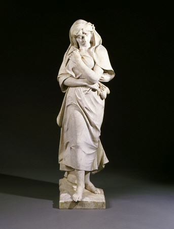 A Set Of Four Italian White Marble Figures Emblematic Of The Seasons-Winter, Late 19th Century de 