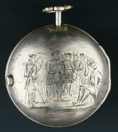 A Silver Pair-Cased Verge Watch By George Clark, London de 