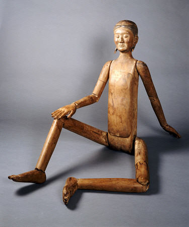 A Very Rare Wood Articulated Human Figure de 