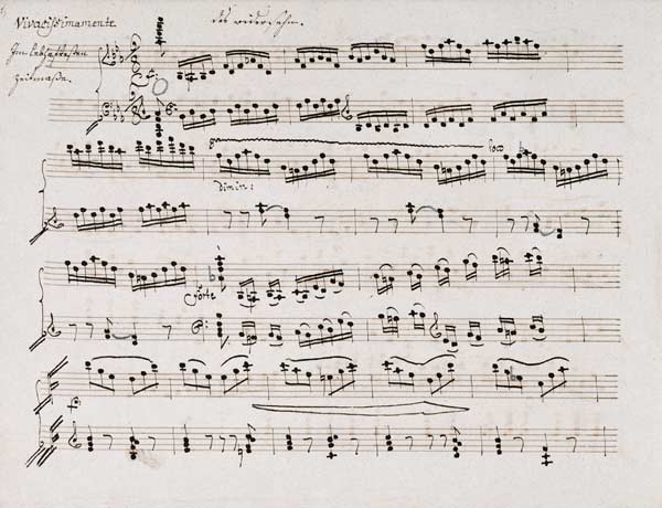 Copyist''s Manuscript Of The Second And Third Movements, Abwesenheit And Das Wiedersenhen Of The Pia de 