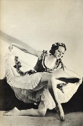 Aleksandra Dionisyevna Danilova, from ''Footnotes to the Ballet'', published 1938 (b/w photo) 
