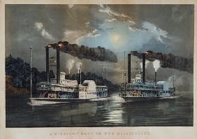 A Midnight Race On The Mississippi