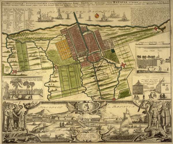 Batavia, City plan 1733 de 