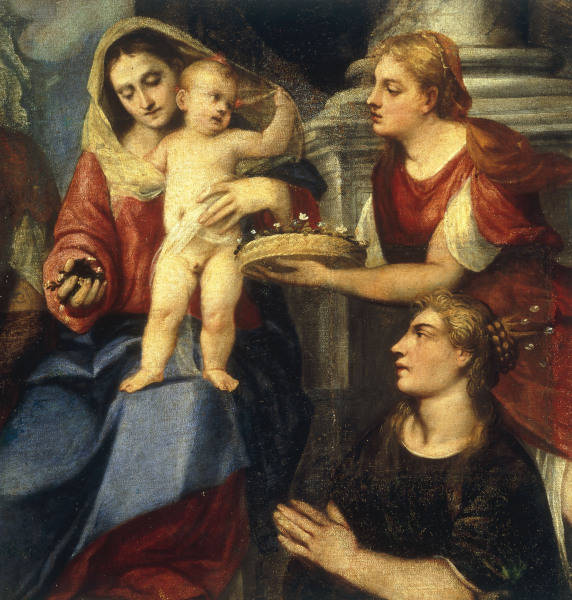 Bonifazio Veronese / Mary w.Saints de 