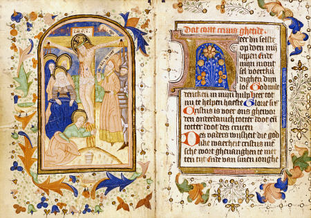 Book Of Hours, In Dutch, Depicting Crucifixion Of Christ de 