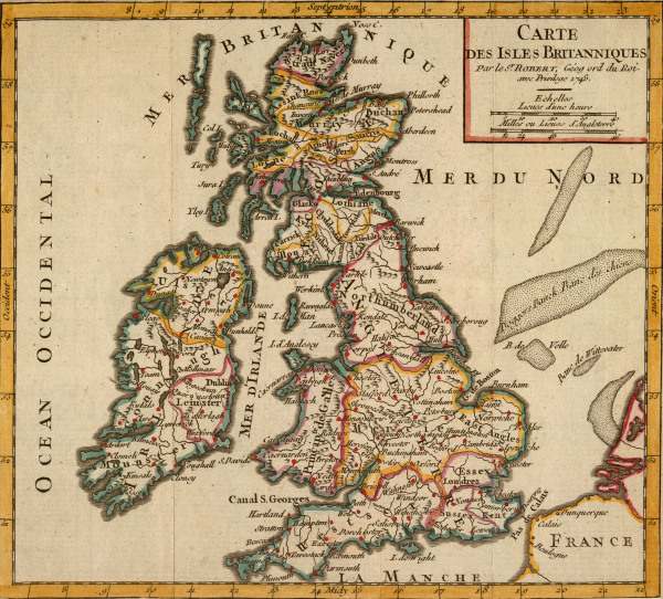 British Isles , Map 1748 de 