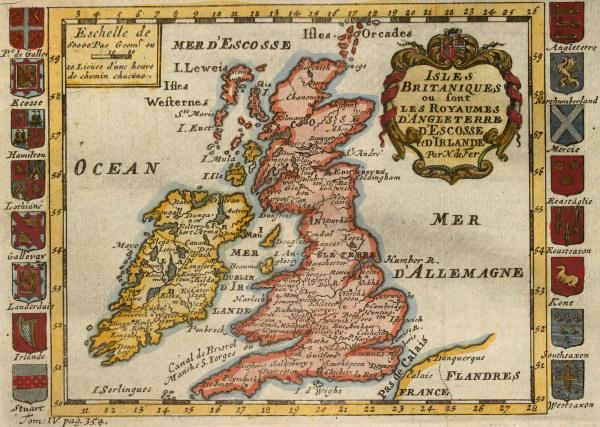 British Isles , Map de 