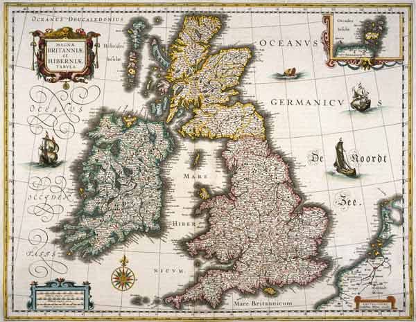 British Isles , Map de 