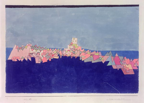 Castle on the reef, 1927 (no 237) (w/c & pen on paper on cardboard)  de 