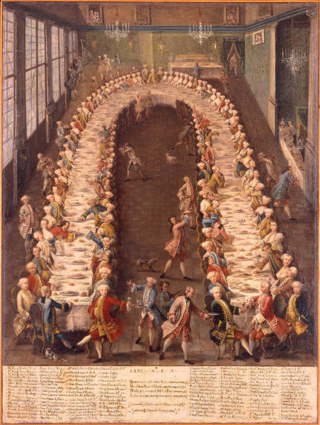 Clemens August of Cologne, Banquet / Ptg de 