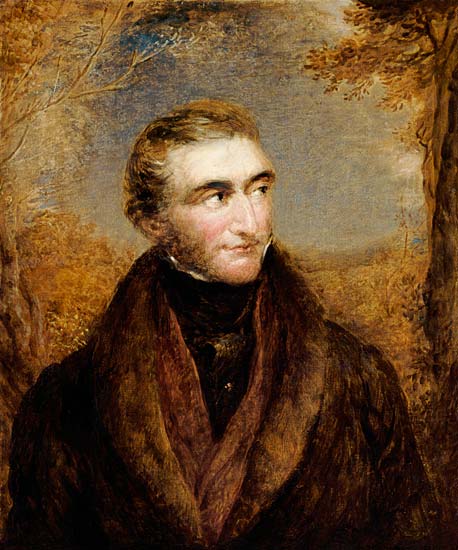 Portrait Of John Mallord William Turner, Half-Length, In A Brown Jacket, In A Landscape de 