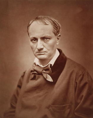 Charles Baudelaire (1821-67), French poet, portrait photograph by Studio of Goupil de 