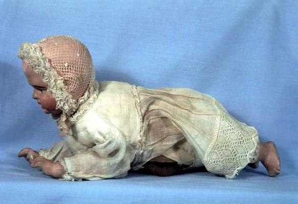 'Creeping Baby' clockwork doll, 1871 de 