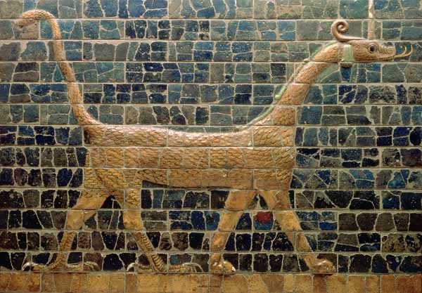 Dragon of Marduk, on the Ishtar Gate, Neo-Babylonian, 604-562 BC de 