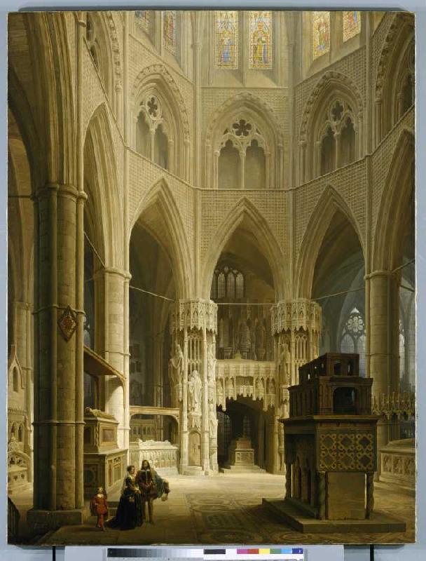 Der Chor der Westminster Abbey in London mit dem Grabmal Eduards des Bekenners de 