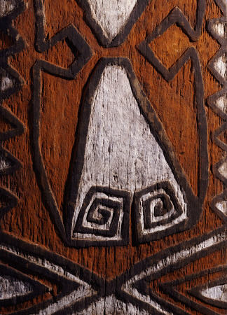 Detail Of A Telefomin House Entrance Board, ''Amitung'' Atamkiyakmin Clan de 