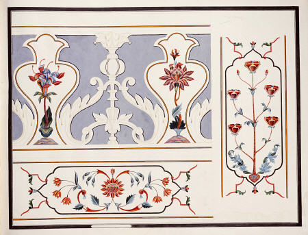 Details Of The Mosaics At The Taj Mahal de 