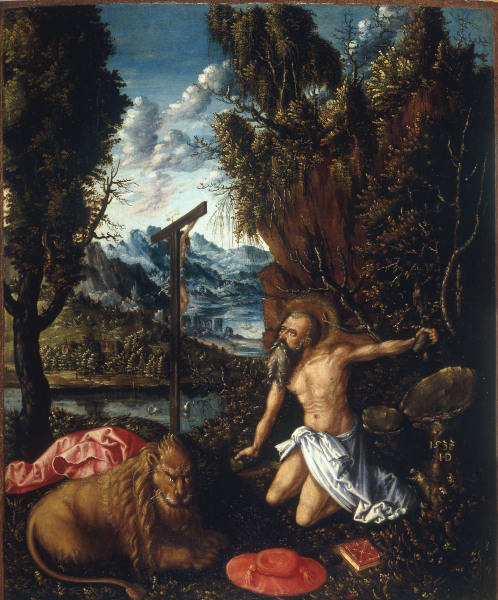 St.Jerome Penitent / Paint.D.Hopfer /C16 de 