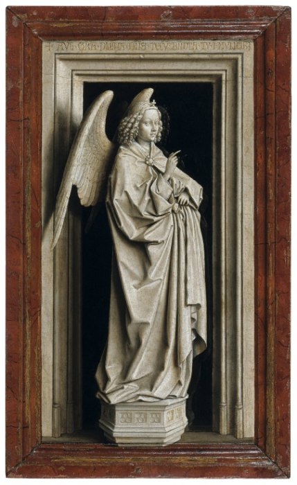 The Annunciation (Diptych, left panel) de 