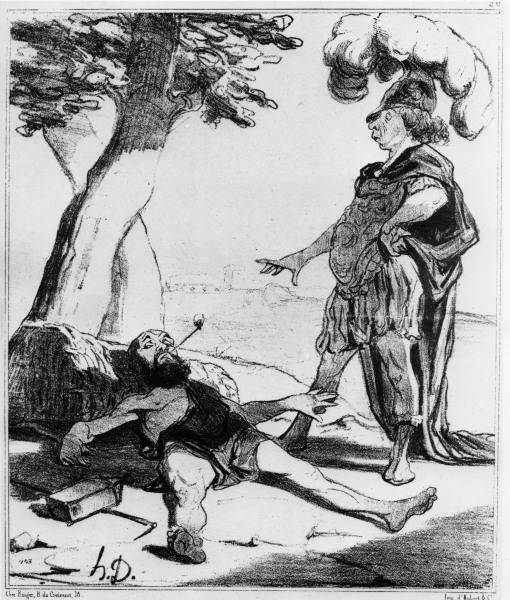 Diogenes and Alexander / Daumier de 