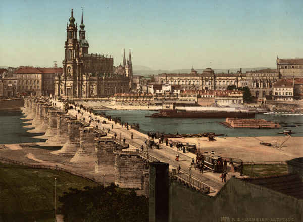 Dresden, View from Neustädter Seite de 