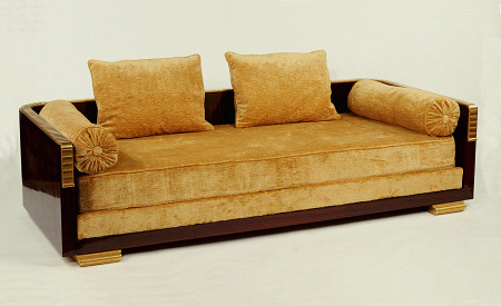 ''Ducharmebronz'', A Rosewood And Gilt Bronze Day Bed, Designed By Jacques-Emile Ruhlmann (1879-1933 de 