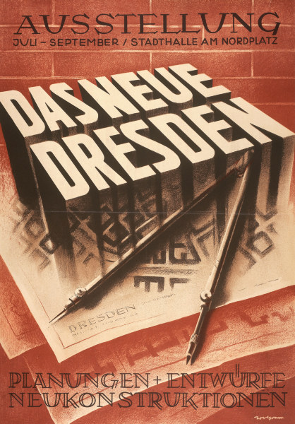 Das Neue Dresden , Exhibition Poster de 