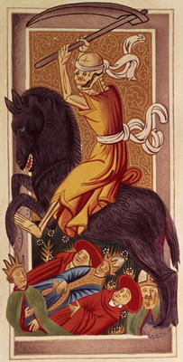 Death, tarot card, from the Gringonneur pack, 15th century, Italian de 