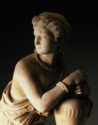 Detail of a statue of Rebecca de 