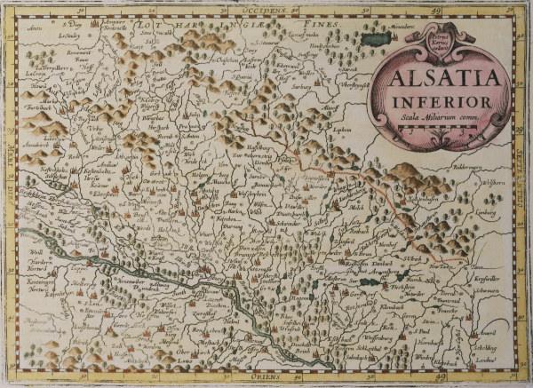 Alsace , Map de 