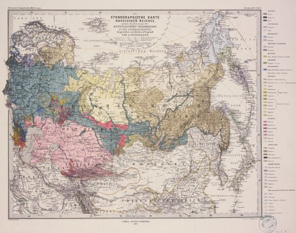 Ethnographc Map of Russia de 