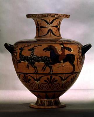 Etrusco-Ionian black-figure hydria depicting a hunting scene, from Cerveteri, c.540-530 BC (pottery) de 