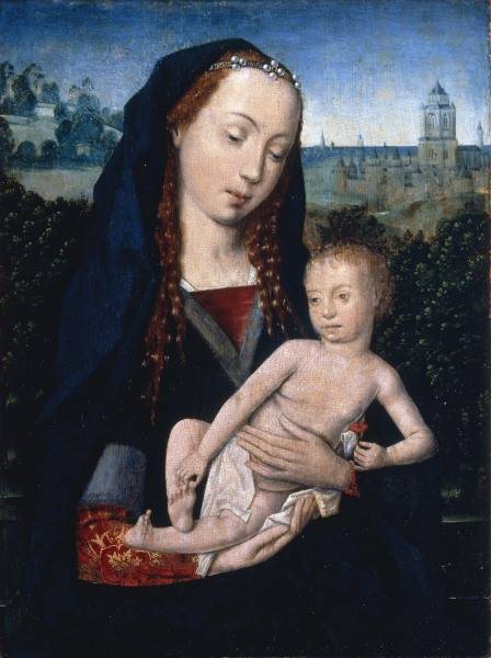Mary with Child / Flem.Paint./ C15th de 