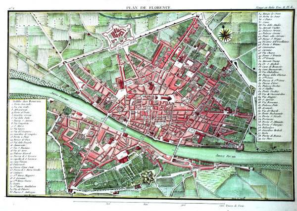 Florence, city map de 