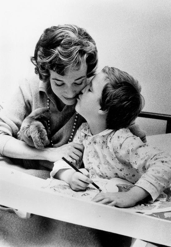 French Actress Micheline Presle with daughter Tonie Marshall de 