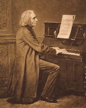 Franz Liszt (1811-86) at the Piano