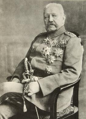 Field Marshal Paul von Hindenburg (b/w photo) 