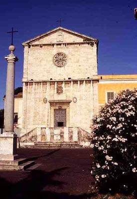 Facade of the church, attributed to the school of Andrea Bregno (1421-1506) 15th century (photo) de 