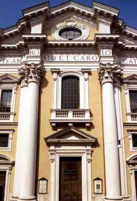 Facade of the church, built in 1690 by G.B.Menicucci (d.1690) and Fra Mario da Canepina (photo) de 