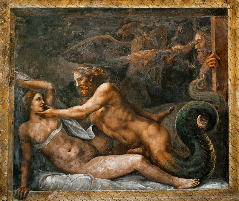 Giulio Romano, Jupiter und Olympias de 