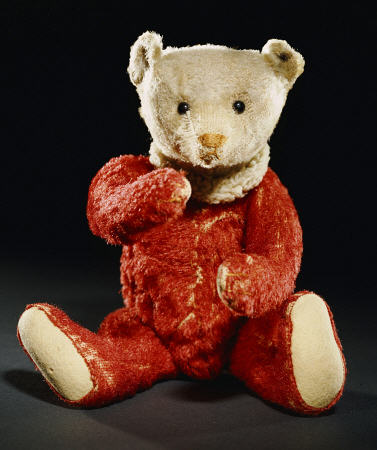 Gilbert -  A Rare Steiff Dolly Bear With A Red Mohair Body And A White Face de 