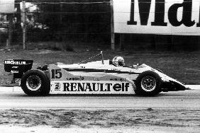 Grand Prix of Belgium: Alain Prost driving a Renault