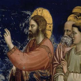 Giotto, La Resurrection de Lazare, Det.