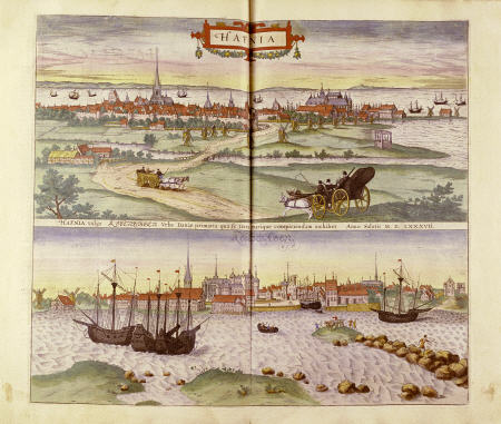 Hand-Colored Engraving From Civitates Orbis Terrarum By Georg Braun And Frans Hogenberg de 