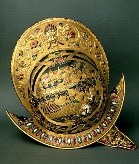Helmet of Charles IX (1550-74) 16th century (gold and enamel) de 