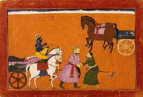 ? Illustration To Bhagavatat Purana Basoli Circa 1750