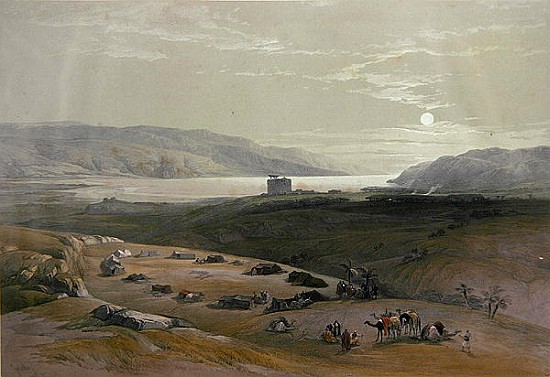Jericho, 3rd April 1839 from Volume II of ''The Holy Land'' ; engraved by Louis Haghe (1806-85) publ de 