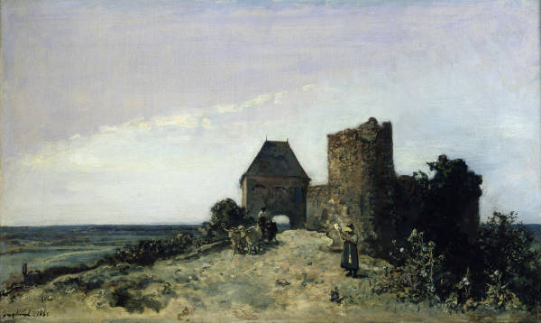 Jongkind / Castle Rosemont''s ruins /1861 de 